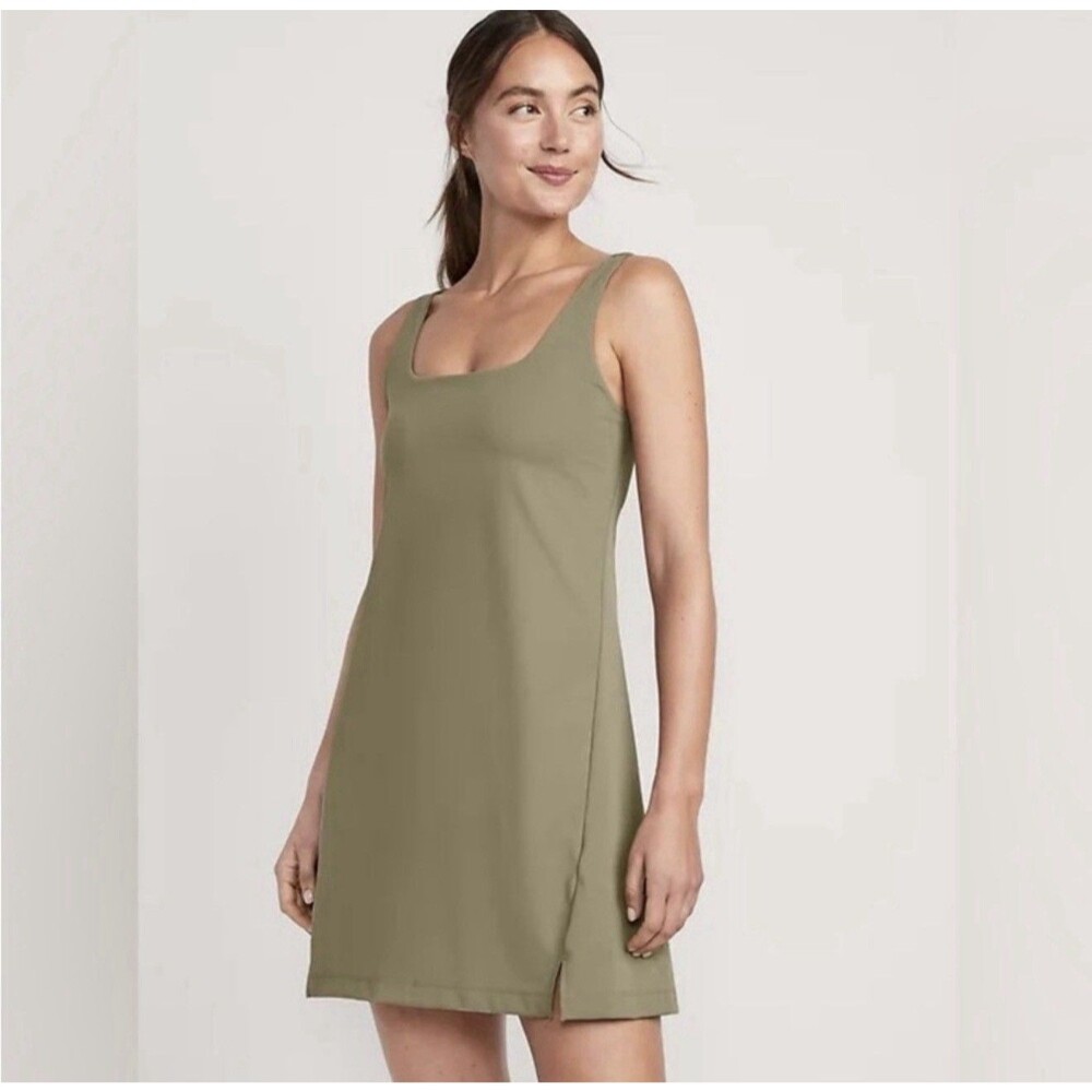 Old Navy Active Women's Studio Smooth Athletic Olive Dress Size XL Tall